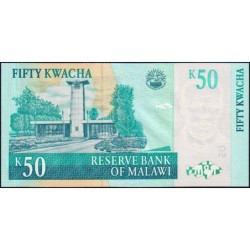 Malawi - Pick 53d - 50 kwacha - Série BL - 31/10/2009 - Etat : NEUF