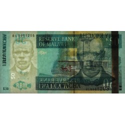 Malawi - Pick 53d - 50 kwacha - Série BL - 31/10/2009 - Etat : NEUF