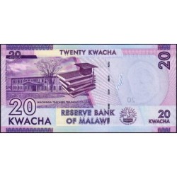 Malawi - Pick 63b - 20 kwacha - Série AW - 01/01/2015 - Etat : NEUF