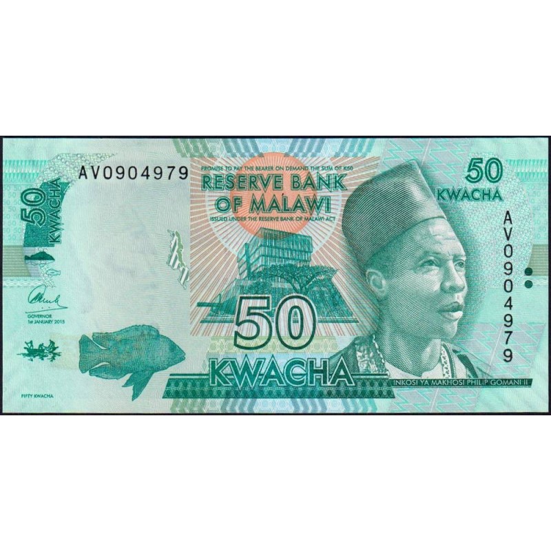 Malawi - Pick 64b - 50 kwacha - Série AV - 01/01/2015 - Etat : NEUF