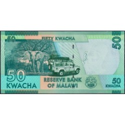 Malawi - Pick 64c - 50 kwacha - Série BC - 01/01/2016 - Etat : NEUF