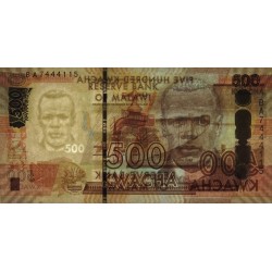 Malawi - Pick 66a - 500 kwacha - Série BA - 01/01/2014 - Etat : NEUF