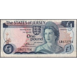 Jersey - Pick 11a - 1 pound - Série LB - 1976 - Etat : TB+