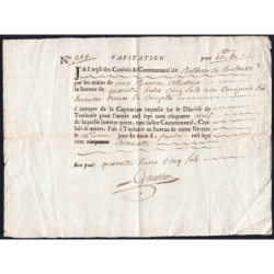 Haute-Garonne - L'Union - Louis XV - 1759 - Capitation Diocèse - 40 livres 5 sols - Etat : TTB+