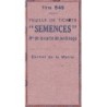Jardin - Semences - Titre 545 - Catégorie 2 - 1942 - Etat : SPL à SPL+