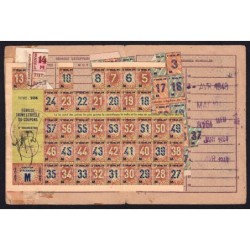 1946 - Titre 3021 - Carte individ. alimentation - Catégorie M - Tulle (19) - Etat : TB