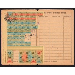 Carte de vêtements et d'articles textiles - Catégorie A - 1942 - Paris (75) - Etat : TTB
