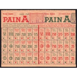 Pain - Titre 4685 - Catégorie A - 02/1949 et 03/1949 - Tarare (69) - Etat : SUP