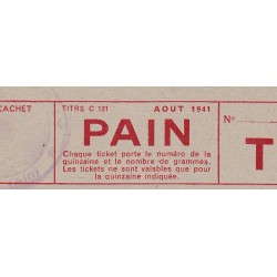 1941 - Titre C 131 - Pain - Catégorie T - Août - Pougny (01) - Etat : pr.NEUF