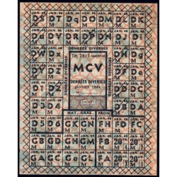 1946 - Titre 2813 national - Denrées diverses, fromage, mat. grasses - Catég. M C V - Etat : SPL