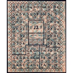 1946 - Titre 2811 national - Denrées diverses, fromage, mat. grasses - Catégorie J2 - Etat : SUP