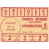Nettoyage - Produits détersifs - Réf.  637465 - Catégorie E - 1947 - Etat : TTB