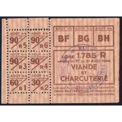 1944 - Titre 1785 - Viande et Charcuterie - Catégorie R - Août - St-Paul-en-Chablais (74) - Etat : TTB