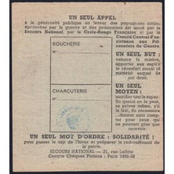 Viande et Charcuterie - Titre C 215 - Catégorie U - 11/1941 - Mantes-Gassicourt (78) - Etat : SUP