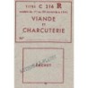 1941 - Titre C 216 - Viande et Charcuterie - Cat. R - Novembre - Authon-la-Plaine (91) - Etat : SUP