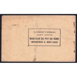 Rationnement - Carnet de sucre - 1918 - Monestier (63) - Etat : TB+