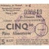 Pâtes 5 kgs - Titre 4321 - Catégories C - 2e trimestre 1948 - B. du Rhône (13) - Etat : SUP