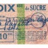 Sucre 10 kgs - Titre 895 - 4e trimestre 1949 - La Clayette (71)   - Etat : TTB