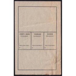 1941 - Titre C 82 - Denrées diverses, fromage, mat. grasses - Cat. E - Vermand (02) - Etat : TTB-
