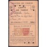 Carte de Tabac - 1945 - Etat : TTB
