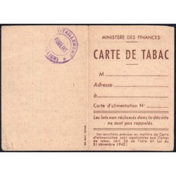 Carte de Tabac - 07/1947 à 12/1947 - Moulins (03) - Etat : TTB