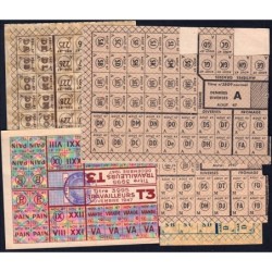 Ensemble de feuilles de coupons - 1947 - 1948 - Etat : TB à TTB