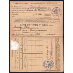 57 - Sarreguemines - Carte-Quittance - 10 francs 50 centimes - 1920 - Etat : TTB