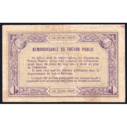 Agen - Pirot 2-15 - 2 francs - 14/06/1917 - Etat : TB+
