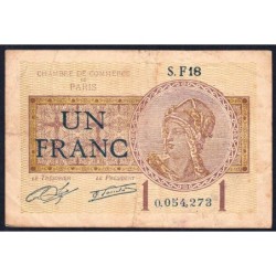 Paris - Pirot 97-23 - 1 franc - Série B64 - 10/03/1920 - Etat : TB