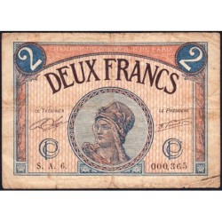 Paris - Pirot 97-28b - 2 francs - Série A.3. - 10/03/1920 - Etat : B+
