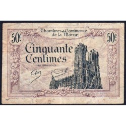Châlons-sur-Marne, Epernay, Reims - Pirot 43-1 - 50 centimes - 10/10/1920 - Etat : TB-