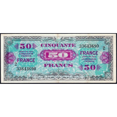 VF 24-02 - 50 francs - France - 1944 (1945) - Série 2 - Etat : TTB+