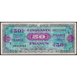 VF 24-04 - 50 francs - France - 1944 (1945) - Série X (remplacement) - Etat : TTB-