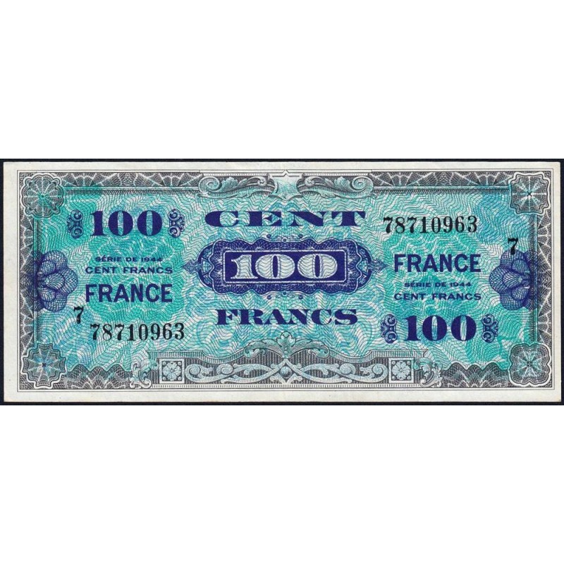 VF 25-07 - 100 francs - France - 1944 (1945) - Série 7 - Etat : TTB+