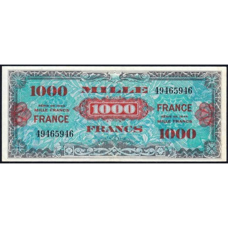 VF 27-01 - 1'000 francs - France - 1944 (1945) - Sans série - Etat : TTB+ à SUP