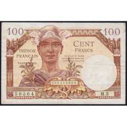 VF 32-03 - 100 francs - Trésor français - Territoires occupés - 1947 - Série M.3 - Etat : TTB