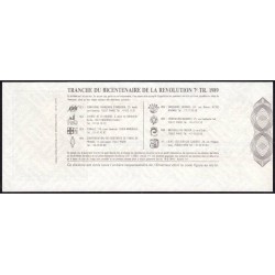 1989 - Bicentenaire de la Révolution - 7e tranche - 1/10ème - Fragonard - Etat : SPL+