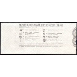 1989 - Bicentenaire de la Révolution - 7e tranche - 1/10ème - Fragonard - Etat : TTB-