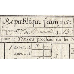 An XIII - Paris - Hoymille - Loterie Nationale - 3 francs - Etat : SUP