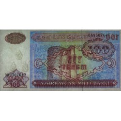 Azerbaïdjan - Pick 18b - 100 manat - Série BA - 1999 - Etat : NEUF