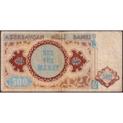 Azerbaïdjan - Pick 19a - 500 manat - Série A/1 - 1993 - Etat : TB