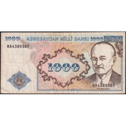 Azerbaïdjan - Pick 20b - 1'000 manat - Série BA - 1999 - Etat : TB