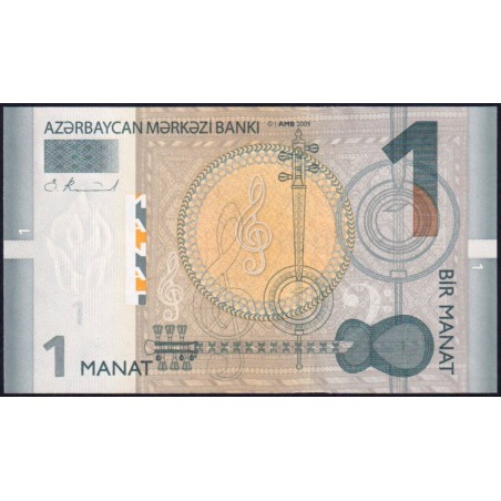 Azerbaïdjan - Pick 31a - 1 manat - Série C - 2009 - Etat : NEUF