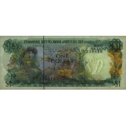 Bahamas - Pick 35a_2 - 1 dollar - Série K/1 - Loi 1974 - Etat : SPL