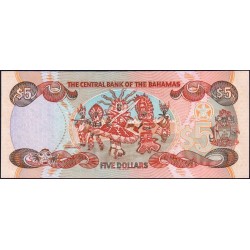 Bahamas - Pick 63b_1 - 5 dollars - Série AD - 2001 - Etat : NEUF
