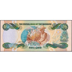 Bahamas - Pick 68 - 1/2 dollar - Série A - 2001 - Etat : NEUF