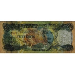 Bahamas - Pick 68 - 1/2 dollar - Série A - 2001 - Etat : NEUF