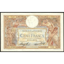 F 24-12a - 26/05/1933 - 100 francs - Merson grands cartouches - Série A.41002 - Etat : TTB