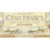 F 24-12a - 06/07/1933 - 100 francs - Merson grands cartouches - Série Q.41276 - Etat : TB+