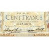 F 24-12a - 06/07/1933 - 100 francs - Merson grands cartouches - Série Q.41276 - Etat : TB+